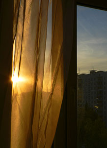 Восход солнца. Вид из окна...