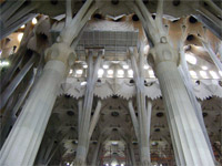 Своды Sagrada Familia - Колонны